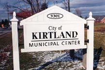 Kirtland Municipal Center Sign